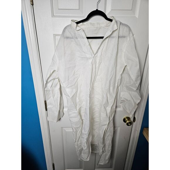 Unbranded Long White Shirt Size Large - Picture 1 of 4